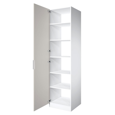 Шкаф 1-дверный ЛАЙТ К3, 240х60х42, ЛДСП, Кашемир, с полками