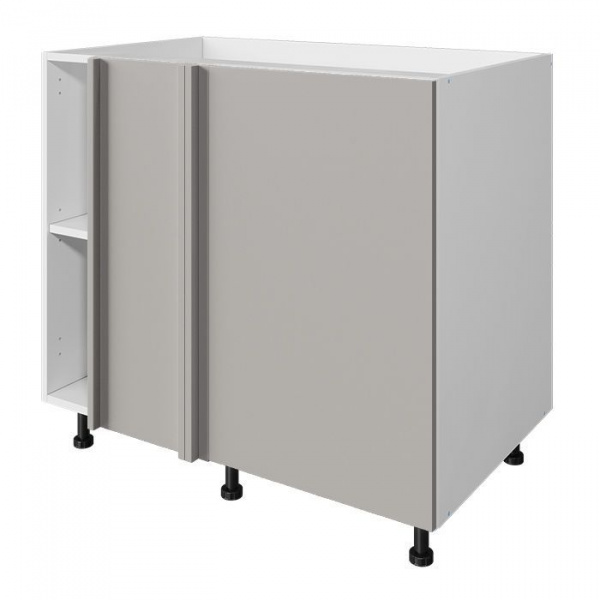 Модуль напольный угловой 72х90х53,5 см ЛАЙТ Шиншилла серая с одной дверью для кухни