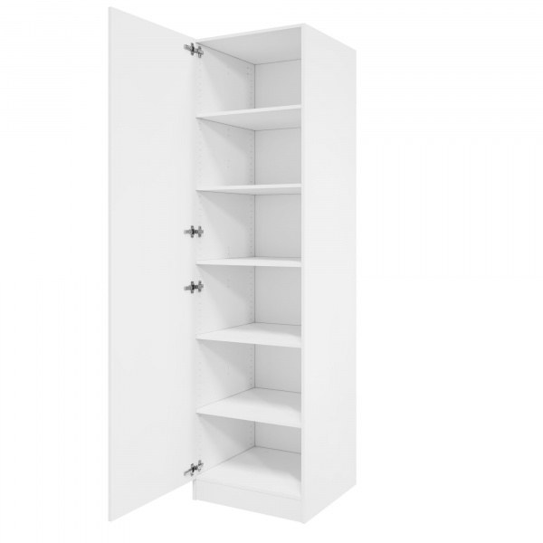 Дверь 210х60 для распашного шкафа шириной 60 см, ЛДСП цвет Белый перламутр