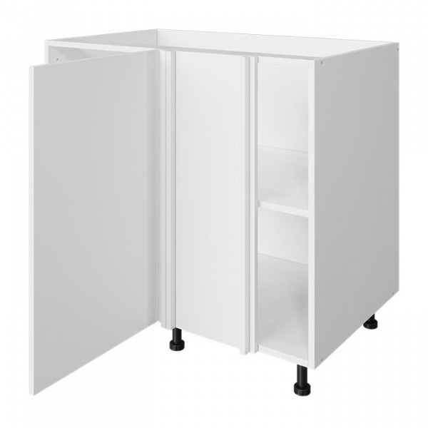 Модуль напольный угловой 72х90х53,5 см ЛАЙТ Белый перламутр под мойку с одной дверью для кухни