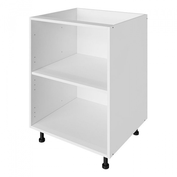 Корпус напольного шкафа ЛАЙТ под одну дверь ЛДСП белый 72х60х53,5 см