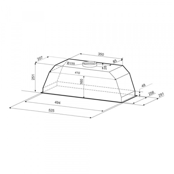 Вытяжка KRONA ADEL 600 BLACK PB (КА-00002587), (KRHD118)