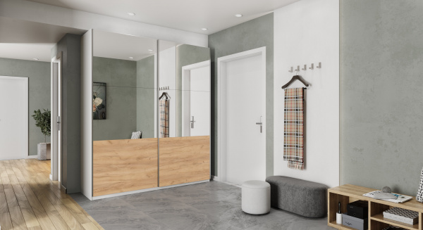 Корпус шкафа шириной 60 см, ЛДСП Белый, 220х60х58